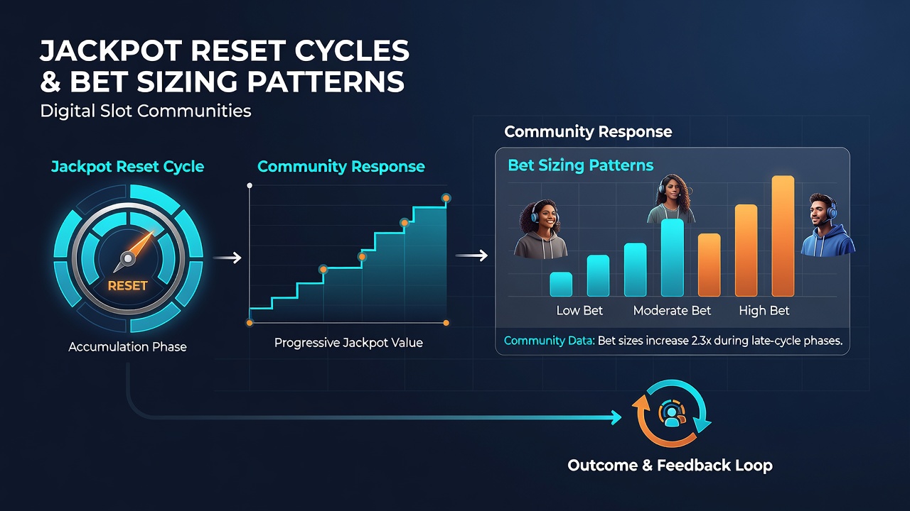 Charts illustrating bet size fluctuations following documented jackpot resets in community-tracked slot titles