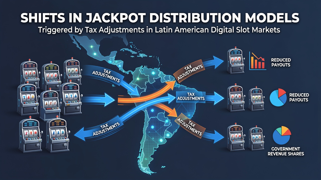 Overview of digital slot interfaces across Latin American markets showing progressive jackpot displays and regional regulatory notices
