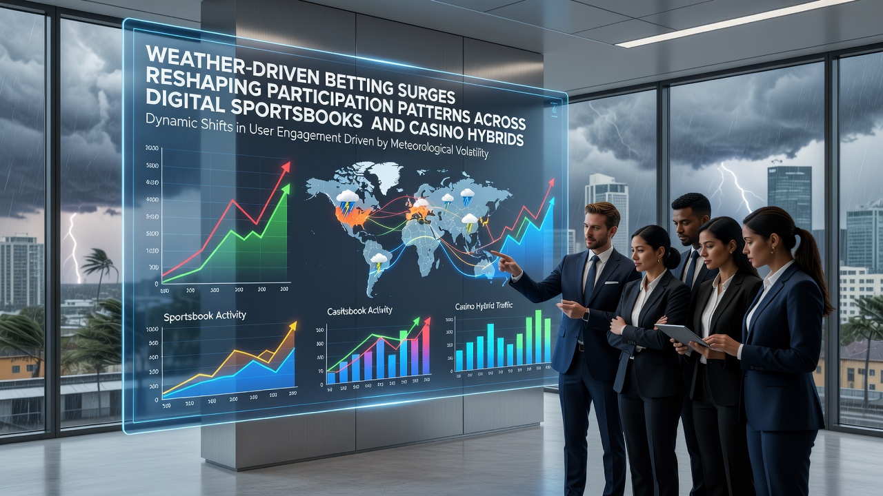 Storms and extreme weather events prompting increased activity on digital sportsbooks and casino platforms